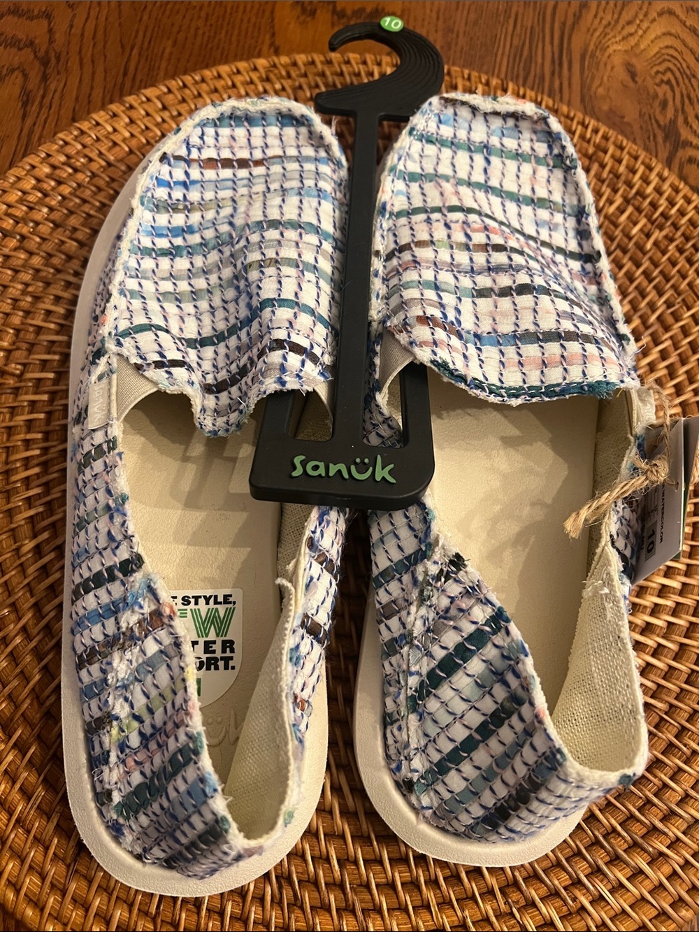 Sanuk Sidewalk surfer Slip On Shoes NWT